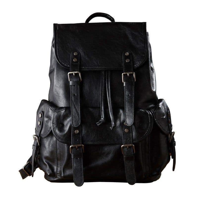 image-Hand Vegetable Tanningc Cowhide Men's Fashion Travel Bag