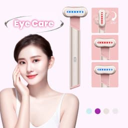 image-4 Colors Electric Eye Massager Red Blue Light Massage Eye Beautification Instrument Therapeutic Warmth Face Massage