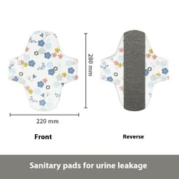 image-Graphene Protection Mat Washable Sanitary Napkin Antibacterial Pure Cotton Breathable