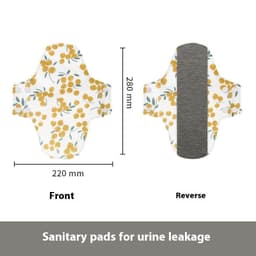 image-Graphene Protection Mat Washable Sanitary Napkin Antibacterial Pure Cotton Breathable