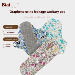 image-Graphene Protection Mat Washable Sanitary Napkin Antibacterial Pure Cotton Breathable
