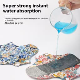 image-Graphene Protection Mat Washable Sanitary Napkin Antibacterial Pure Cotton Breathable