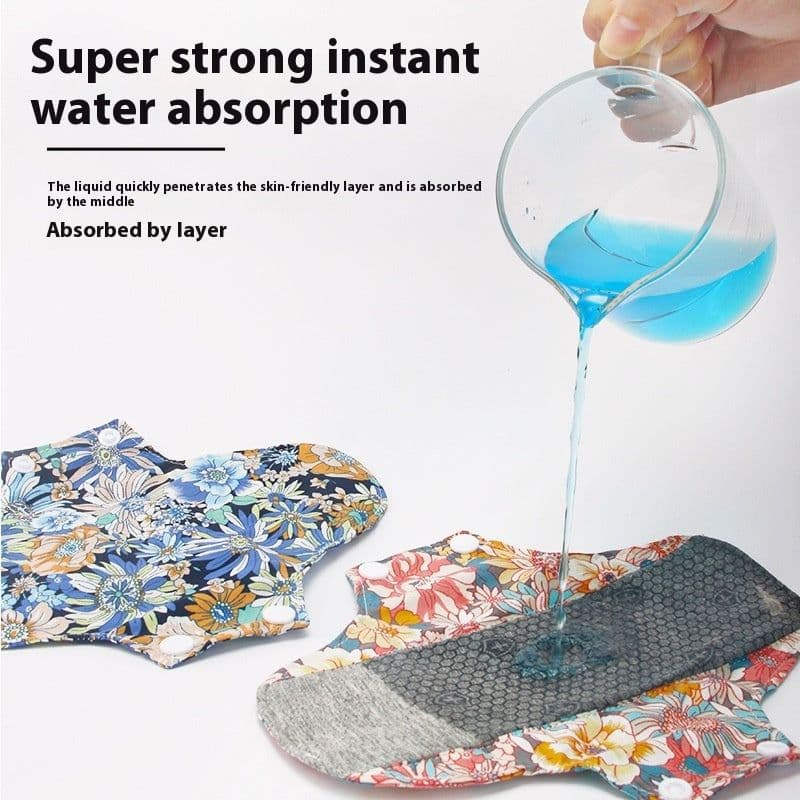 image-Graphene Protection Mat Washable Sanitary Napkin Antibacterial Pure Cotton Breathable