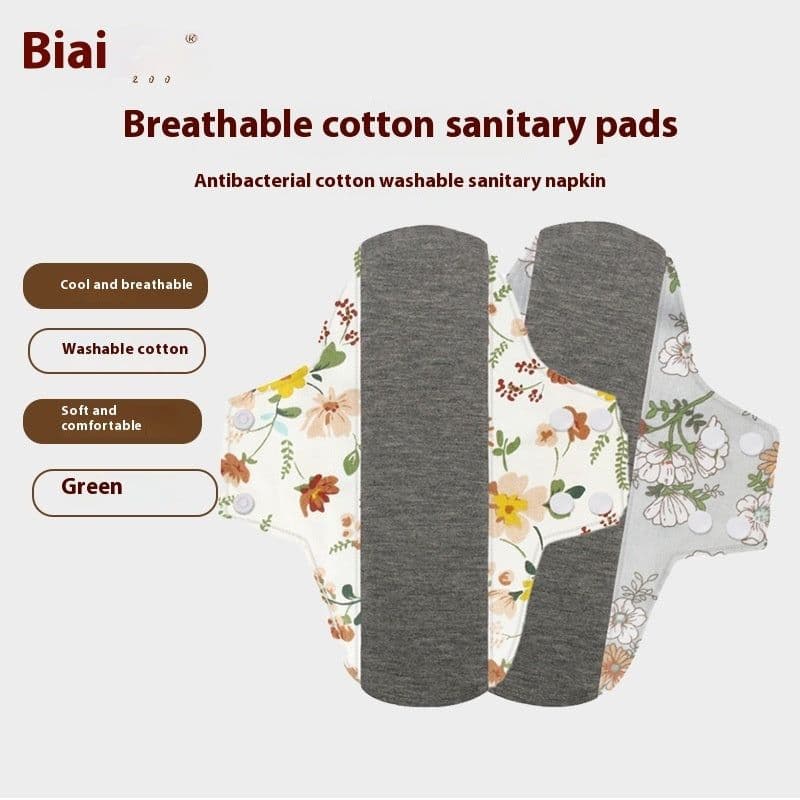 image-Graphene Washable Protection Mat Pure Cotton Leakproof Urine Elderly Pregnant Sanitary Napkin
