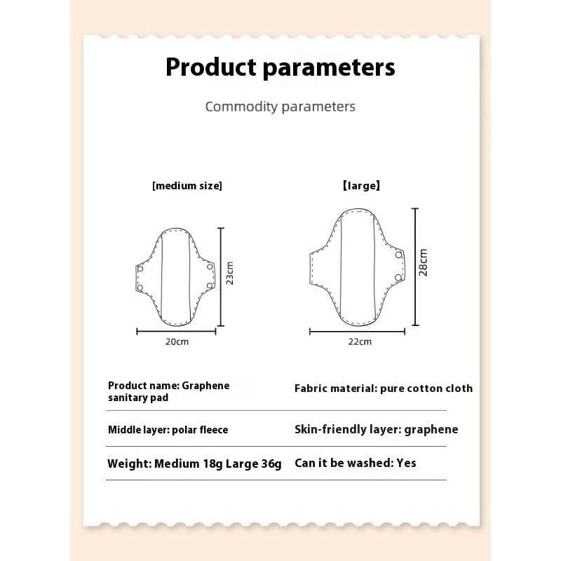 image-Graphene Protection Mat Washable Sanitary Pad Pure Cotton For The Elderly