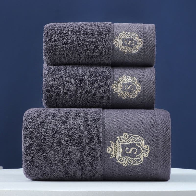 image-Pure Cotton Towels Three-piece With Hand Bath Towel Class
