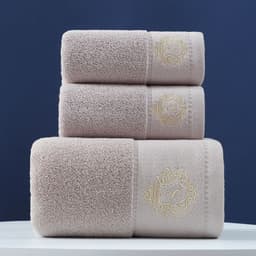 image-Pure Cotton Towels Three-piece With Hand Bath Towel Class