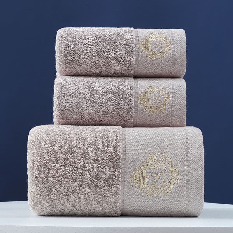 image-Pure Cotton Towels Three-piece With Hand Bath Towel Class