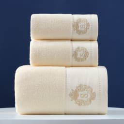 image-Pure Cotton Towels Three-piece With Hand Bath Towel Class