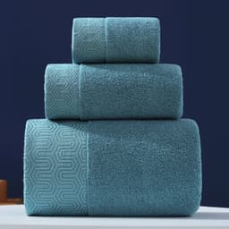 image-Pure Cotton Towels Three-piece With Hand Bath Towel Class