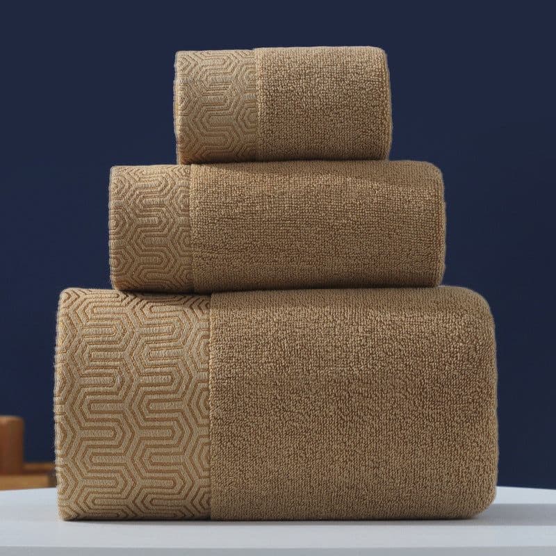 image-Pure Cotton Towels Three-piece With Hand Bath Towel Class