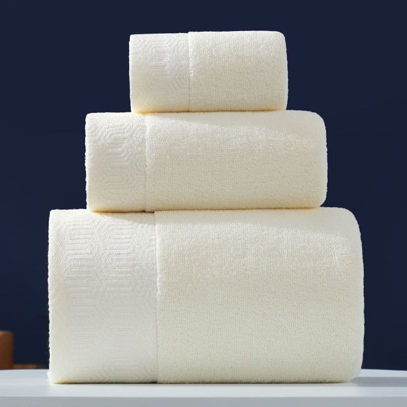 image-Pure Cotton Towels Three-piece With Hand Bath Towel Class