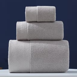 image-Pure Cotton Towels Three-piece With Hand Bath Towel Class