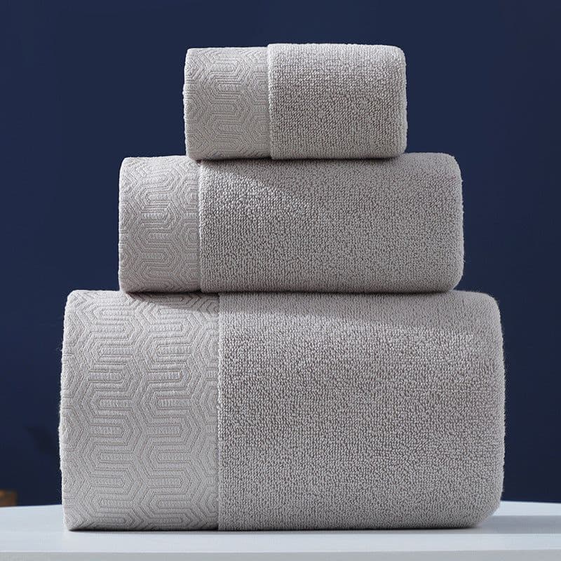 image-Pure Cotton Towels Three-piece With Hand Bath Towel Class