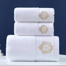 image-Pure Cotton Towels Three-piece With Hand Bath Towel Class