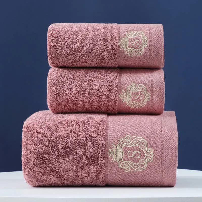 image-Pure Cotton Towels Three-piece With Hand Bath Towel Class