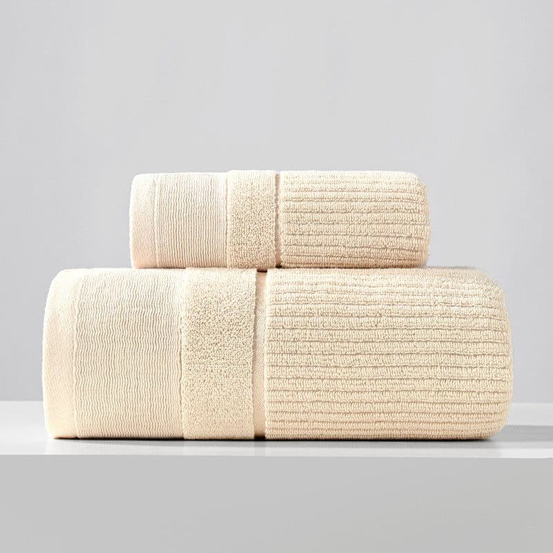 image-Pure Cotton Towels Three-piece With Hand Bath Towel Class