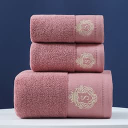 image-Pure Cotton Towels Three-piece With Hand Bath Towel Class