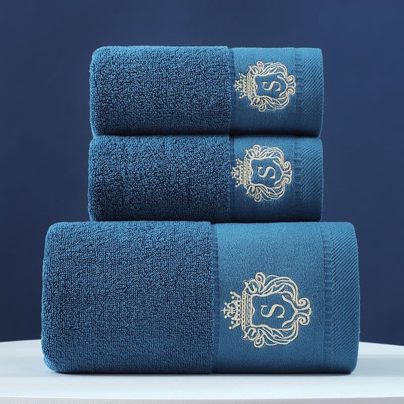 image-Pure Cotton Towels Three-piece With Hand Bath Towel Class