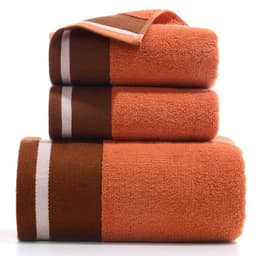 image-Pure Cotton Towels Three-piece With Hand Bath Towel Class