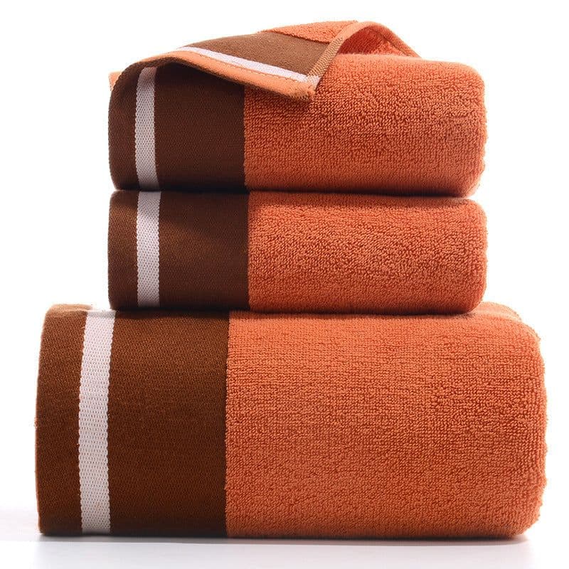 image-Pure Cotton Towels Three-piece With Hand Bath Towel Class