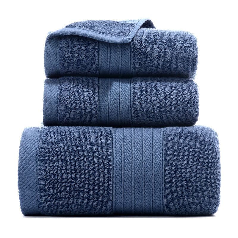 image-Pure Cotton Towels Three-piece With Hand Bath Towel Class