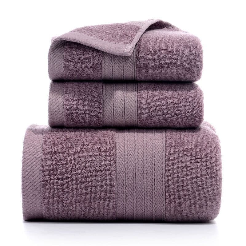 image-Pure Cotton Towels Three-piece With Hand Bath Towel Class