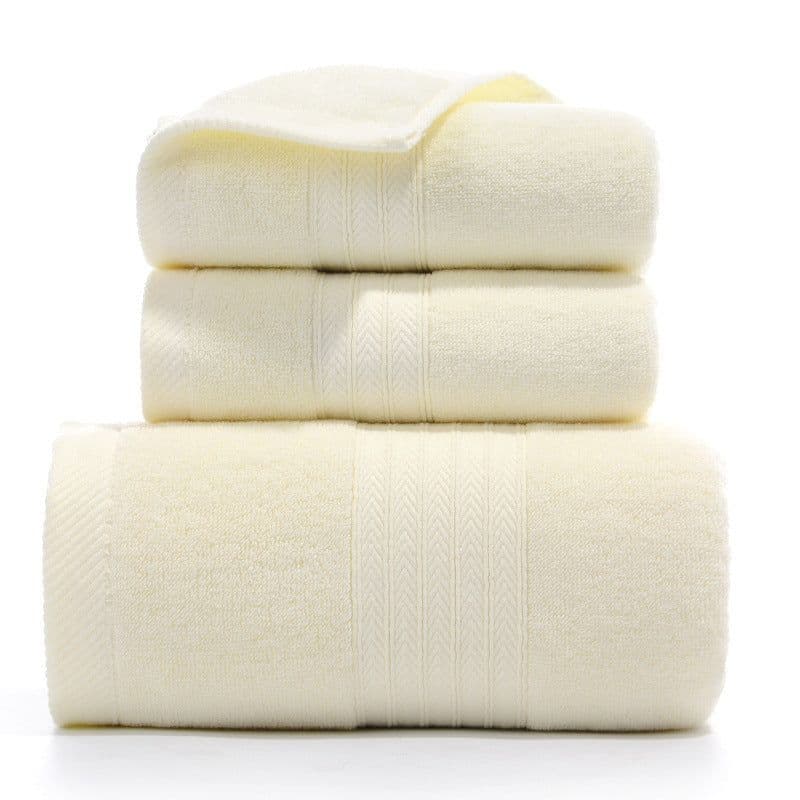 image-Pure Cotton Towels Three-piece With Hand Bath Towel Class