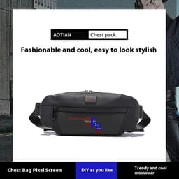 image-LED Smart Waist Bag Outdoor Sports Billboard Mobile Display