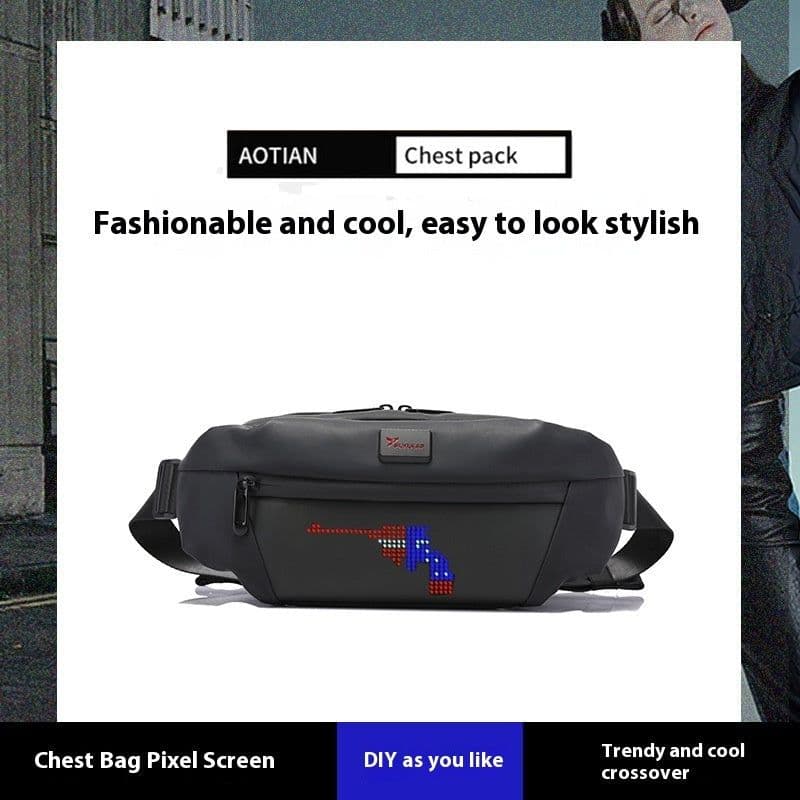 image-LED Smart Waist Bag Outdoor Sports Billboard Mobile Display