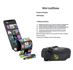 image-LED Smart Waist Bag Outdoor Sports Billboard Mobile Display