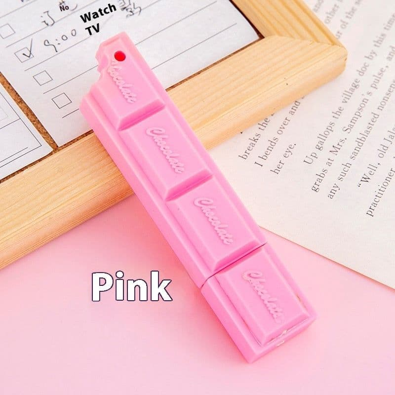 image-Creative Chocolate Ballpoint Pen Cartoon Simulation Food Student Studying Stationery Supplies