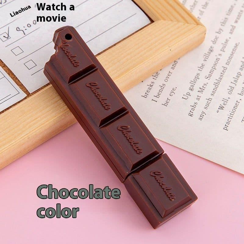 image-Creative Chocolate Ballpoint Pen Cartoon Simulation Food Student Studying Stationery Supplies