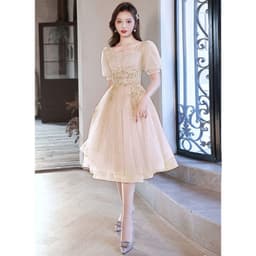 image-New Birthday Banquet Party Elegant Socialite Host Fairy Slim Evening Dress For Women