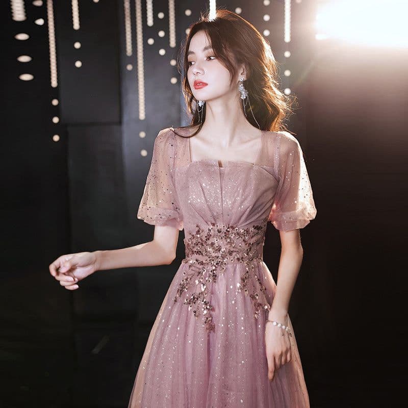 image-New Birthday Banquet Party Elegant Socialite Host Fairy Slim Evening Dress For Women