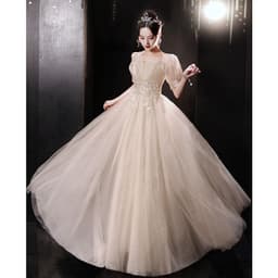 image-New Birthday Banquet Party Elegant Socialite Host Fairy Slim Evening Dress For Women