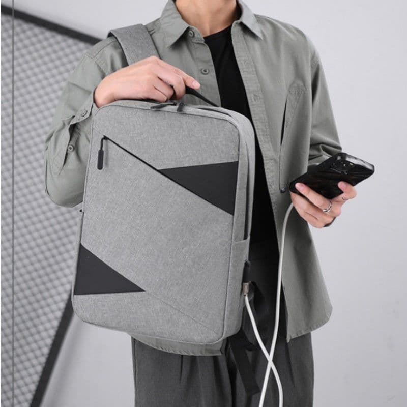 image-New Business Commute Business Trip Computer Backpack Men's Three-piece Set