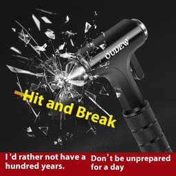 image-Multifunctional All-metal Emergency Window Break Hammer Stainless Steel