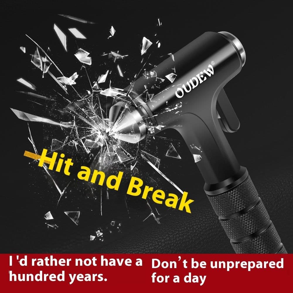 image-Multifunctional All-metal Emergency Window Break Hammer Stainless Steel
