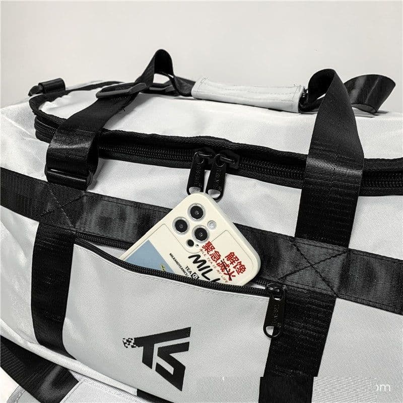 image-Hand-carrying Short Travel Lightweight Waterproof Travel Storage Large Capacity Multi-functional Gym Bag