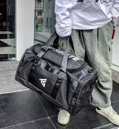 image-Hand-carrying Short Travel Lightweight Waterproof Travel Storage Large Capacity Multi-functional Gym Bag