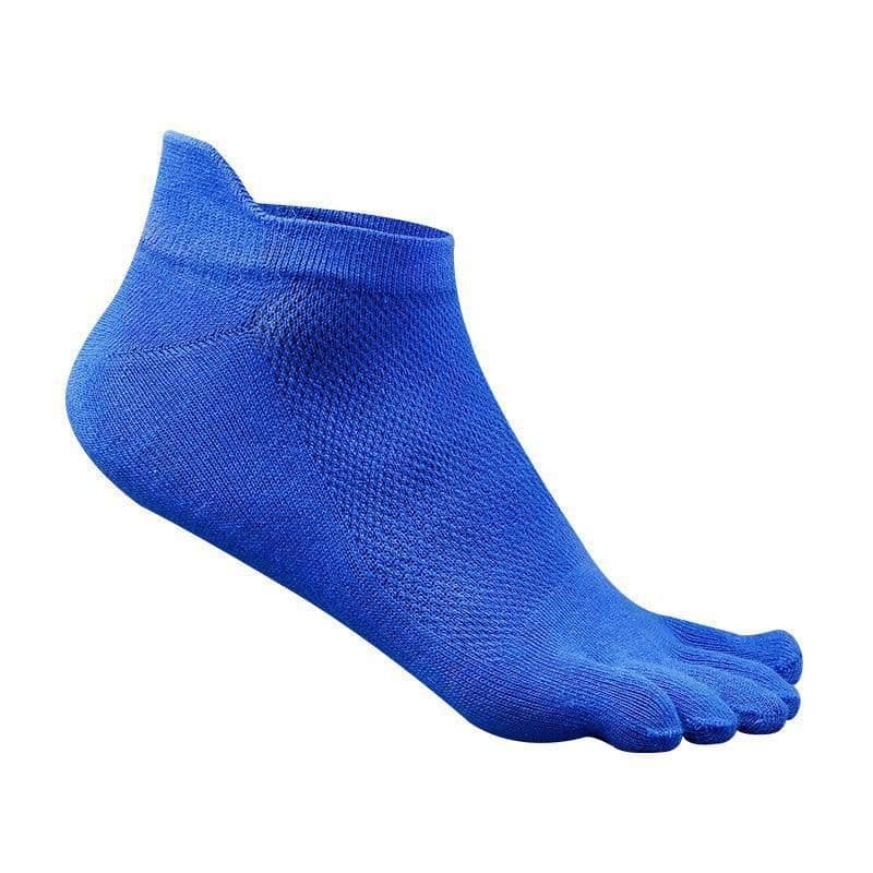 image-Men's Cotton Summer Short Tube Thin Socks Toe Socks Mesh Breathable