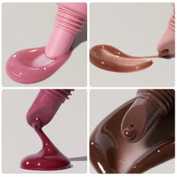 image-Glossy Lip Glaze Waterproof Long Lasting Lip Gloss Glossy Mirror Tea Red Liquid Lipstick Doodle Lip Korean Makeup