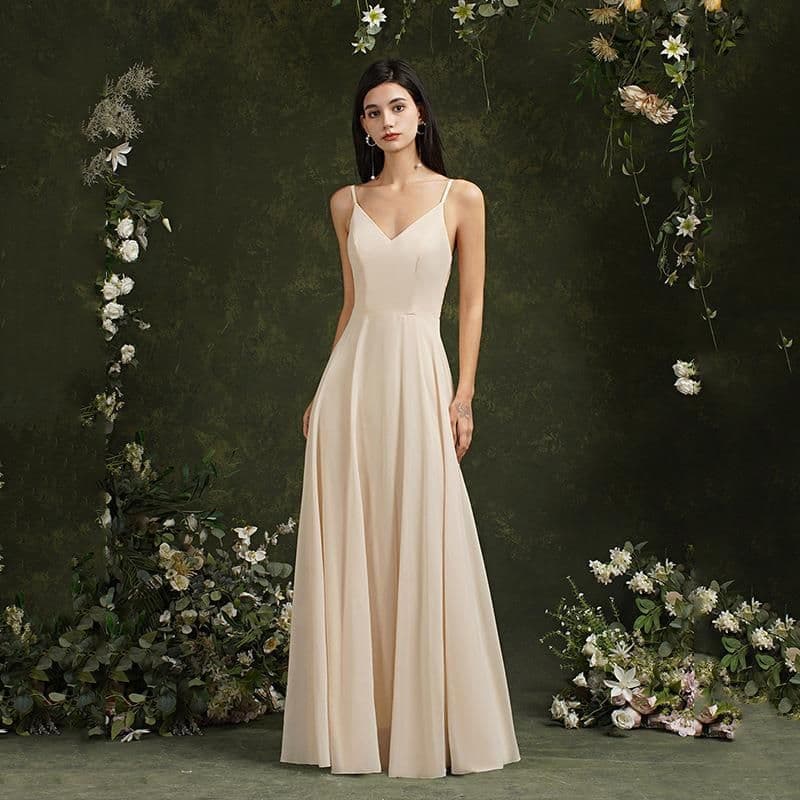 image-Spring New Banquet Stage Party European And American Deep V Dress