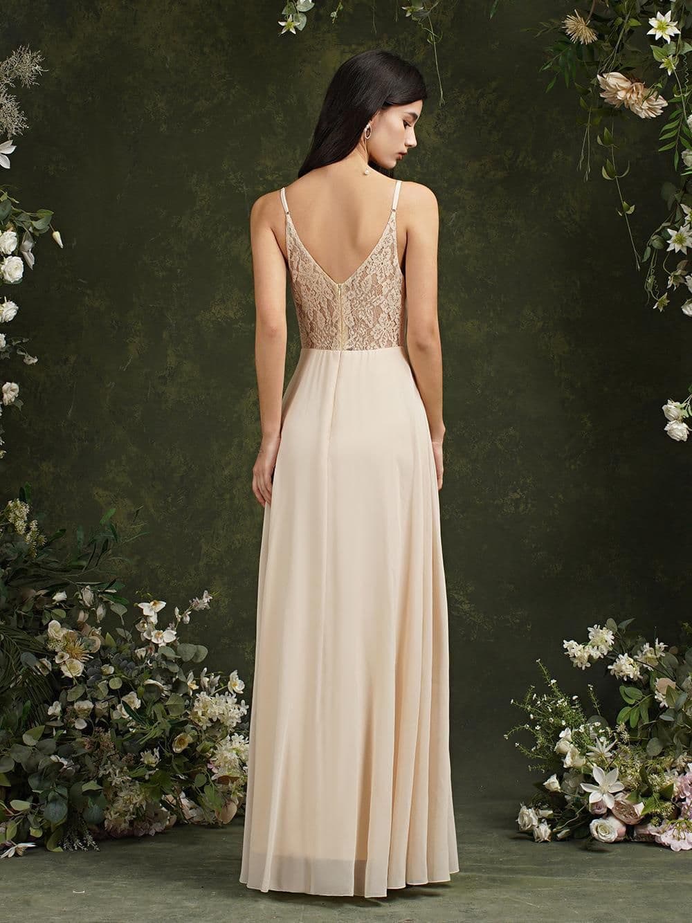 image-Spring New Banquet Stage Party European And American Deep V Dress