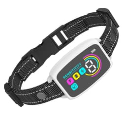 image-Smart Automatic Anti Barking Dog Collar Rechargeable Bark Stopper Stop Barking HD Digital Display IP67 Waterproof Collar For Dogs Pet Products