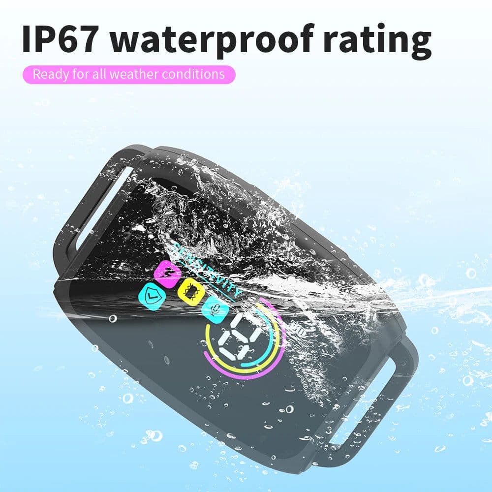 image-Smart Automatic Anti Barking Dog Collar Rechargeable Bark Stopper Stop Barking HD Digital Display IP67 Waterproof Collar For Dogs Pet Products
