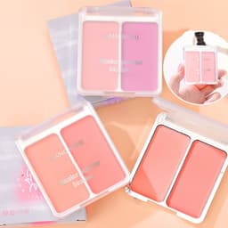image-Two-tone Blush Nude Makeup Matte Natural Repair Integrated Long Lasting Color Rendering