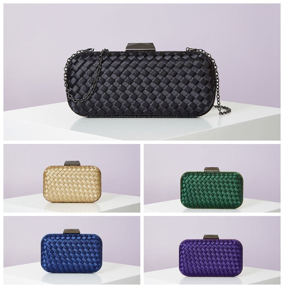 image-Women's Handmade Dress Garment Bag Serpentine Weave