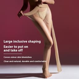 image-High Density Silk Stockings Silky Invisible Fully Transparent U-shaped Crotch Pantyhose
